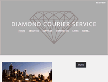 Tablet Screenshot of diamond-courier.com
